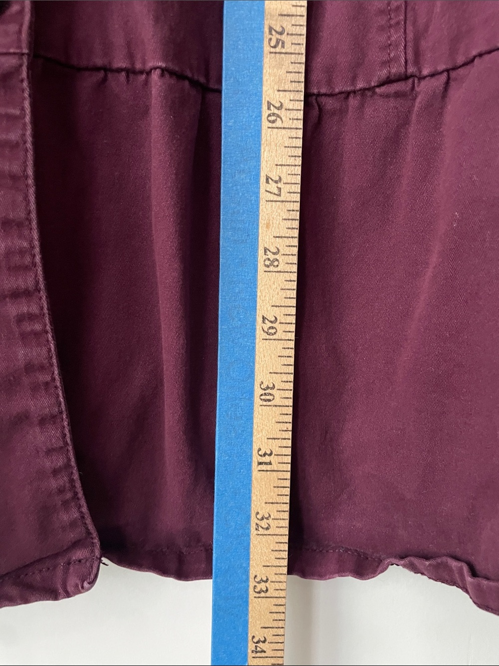 Lane Bryant Plum Button-Front Jacket, Ruffle Bottom - Picture 4 of 8